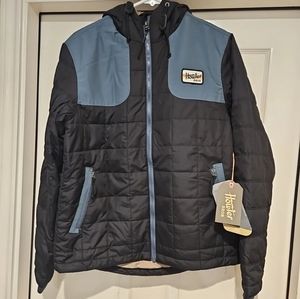 Howler Brothers Spellbinder Parka Jacket Black Midnight Smoked Blue Small 1531